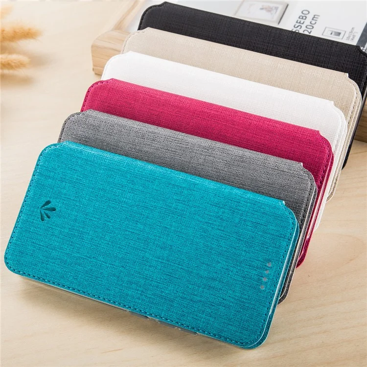 VILI DMX Leather Card Slot Stand Phone Cover for Nokia 9 / 8 Sirocco - Grey
