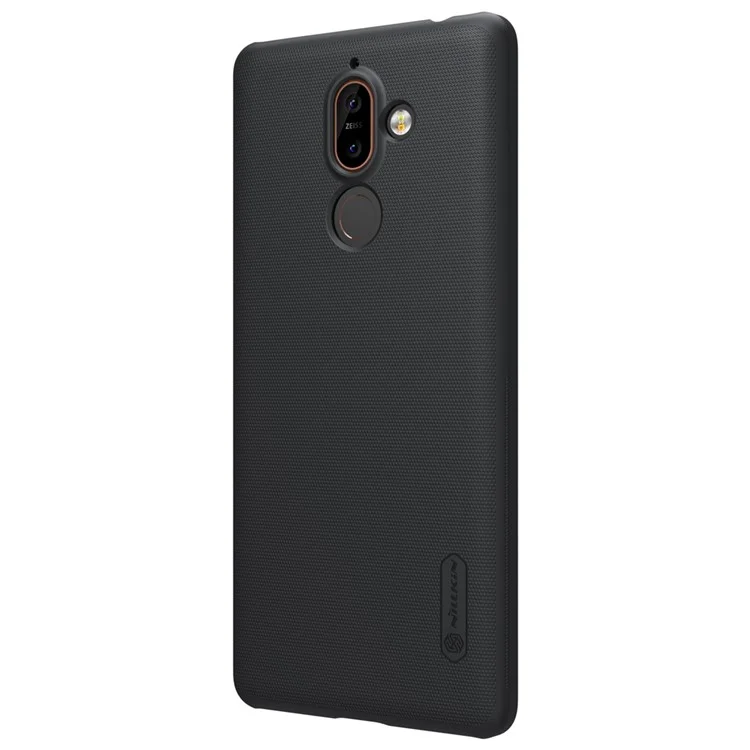 NILLKIN for Nokia 7 plus Super Frosted Shield PC Hard Case + Screen Film - Black