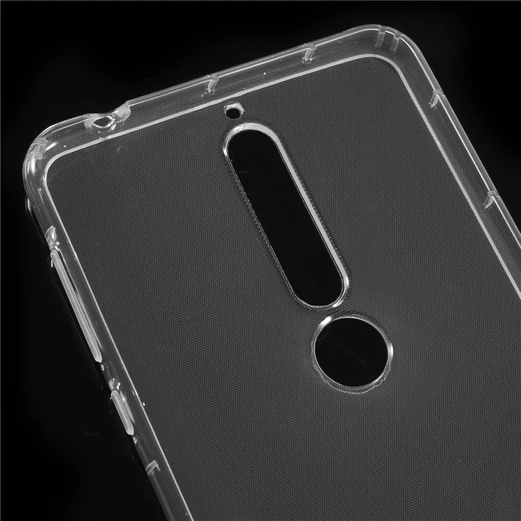 Drop-proof Clear TPU Phone Cover for Nokia 8 - Transparent