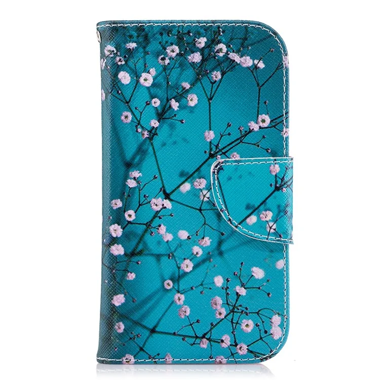 Pattern Printing Leather Wallet Stand Case for Nokia 1 - Wintersweet