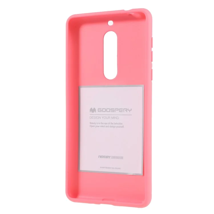 MERCURY GOOSPERY Anti-fingerprint Matte TPU Case for Nokia 5 - Pink