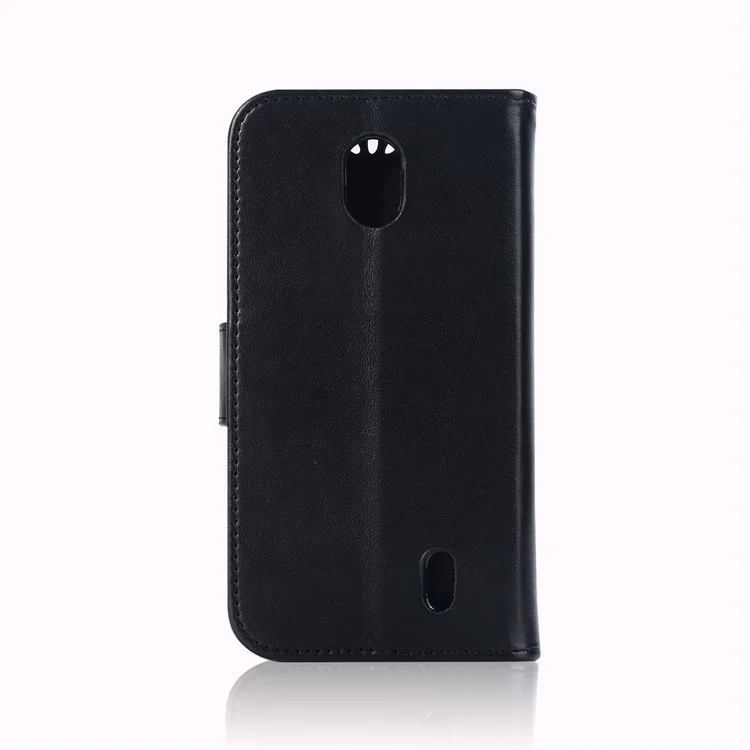 Imprint Owl Dream Catcher Wallet Stand Leather Case for Nokia 1 - Black