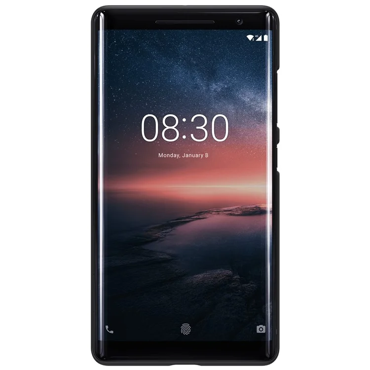 NILLKIN Super Frosted Shield PC Hard Case + Screen Film for Nokia 9/8 Sirocco - Black