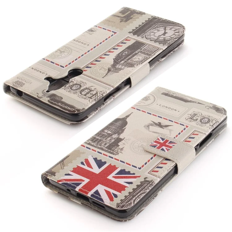 Pattern Printing Wallet Stand PU Leather Cover for Nokia 7 plus - UK Flag