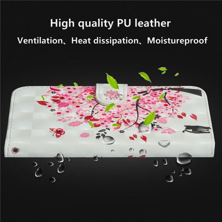 Pattern Printing Wallet Leather Stand Mobile Case for Nokia 6.1 (5.5-inch) - Flowered Tree