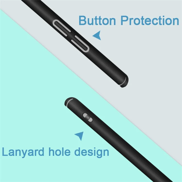 IMAK Jazz Skin Feel Plastic Case + Screen Protector Film for Nokia 9 / 8 Sirocco - Black