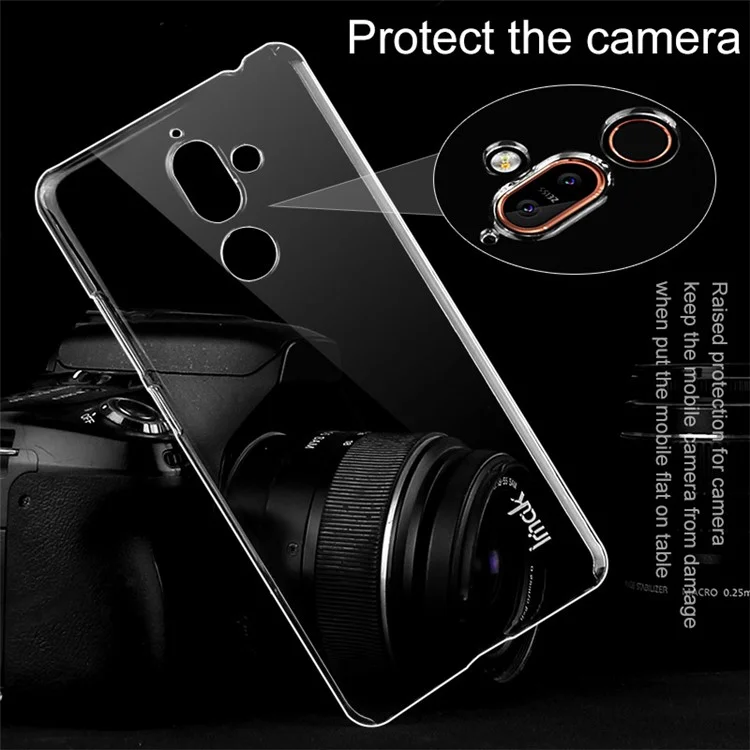 IMAK Crystal Case II Scratch-resistant Clear PC Hard Phone Cover for Nokia 7 plus