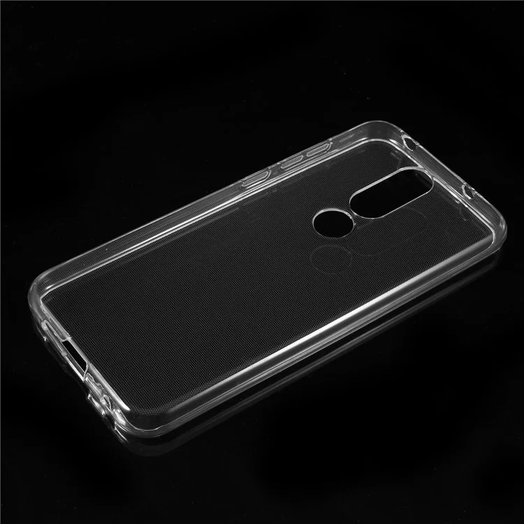 Non-slip Inner Clear TPU Mobile Phone Back Case for Nokia 6.1 Plus / X6 (2018)