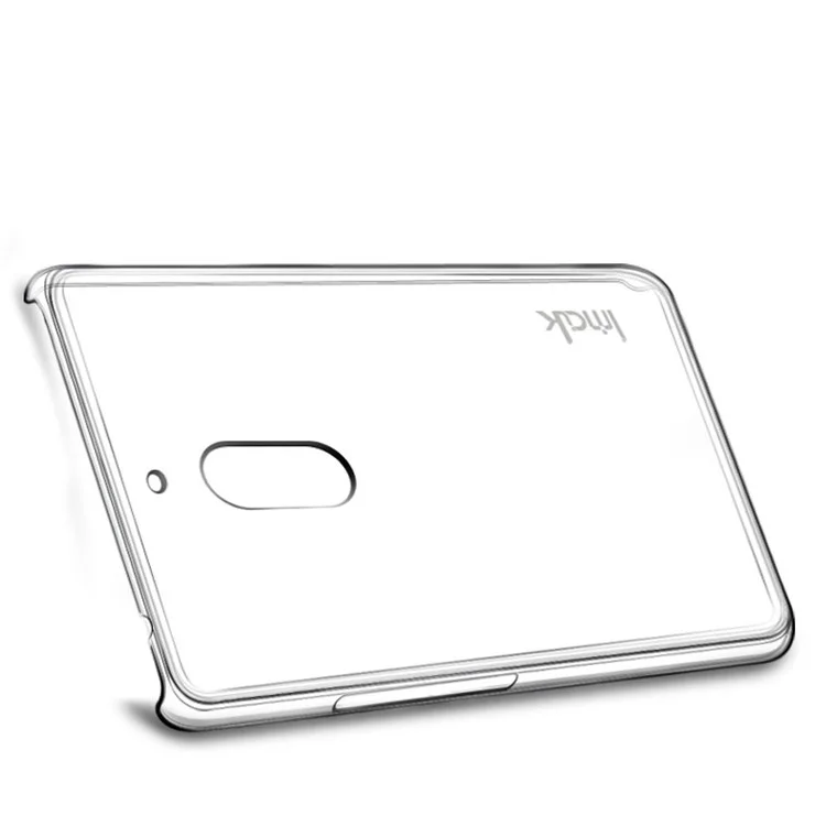IMAK Clear Hard Plastic Phone Case Wear-resistant Cover for Nokia 6