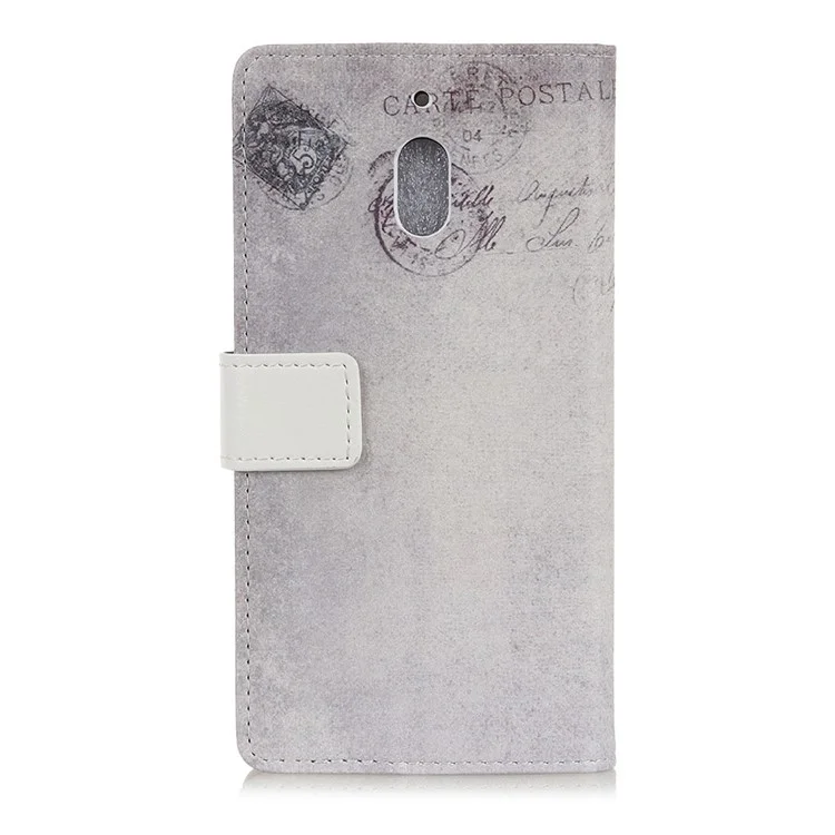 Patterned PU Leather Folio Wallet Stand Folio Case Accessory for Nokia 2.1 - Cat Holding Heart