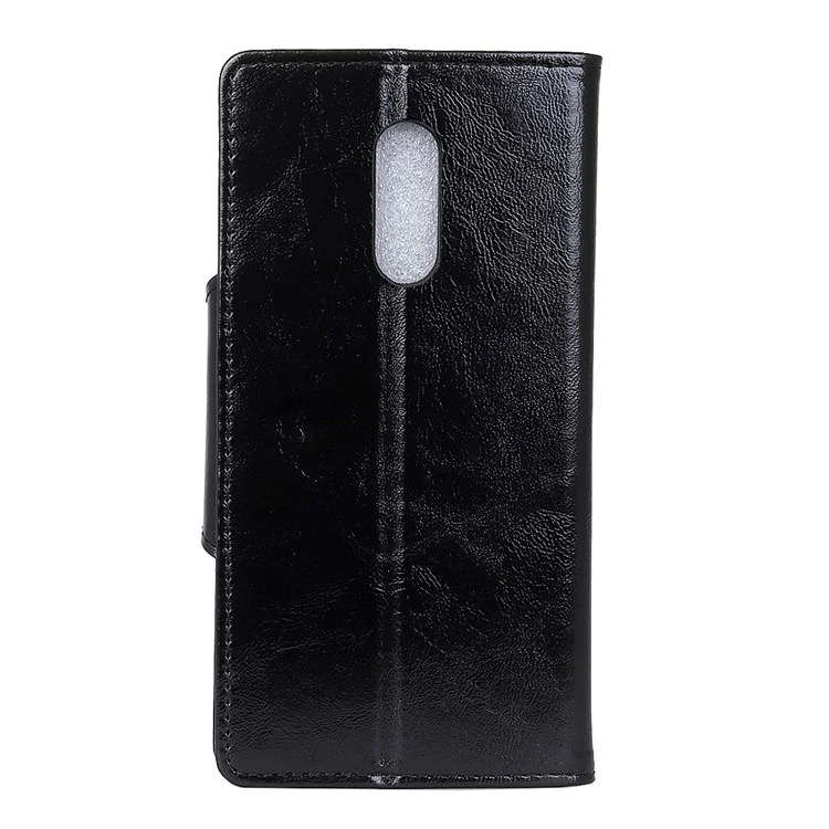 Wallet Leather Stand Case for Nokia 5.1 Plus - Black