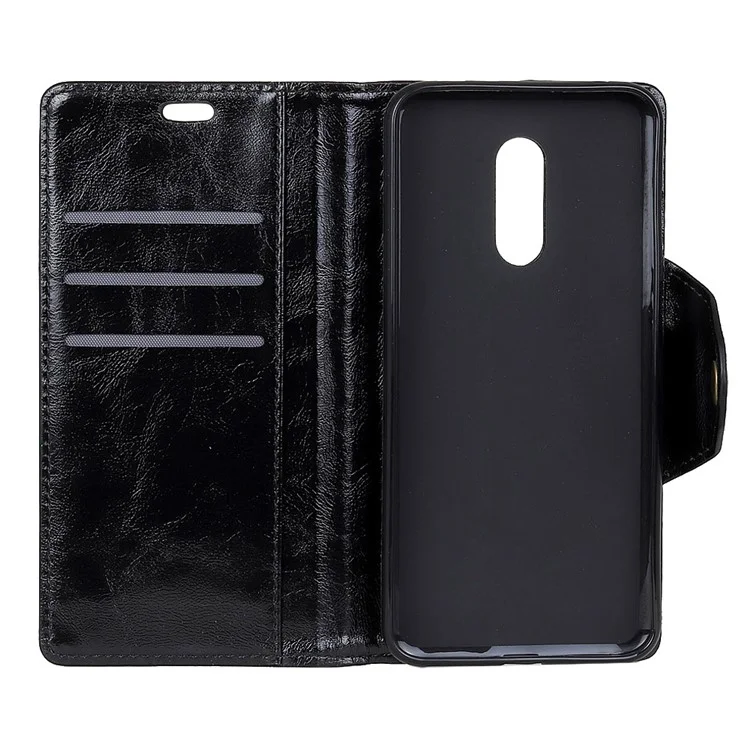 Wallet Leather Stand Case for Nokia 5.1 Plus - Black