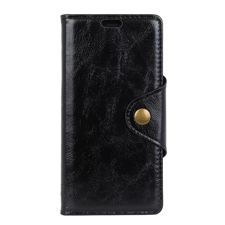 Wallet Leather Stand Case for Nokia 5.1 Plus - Black