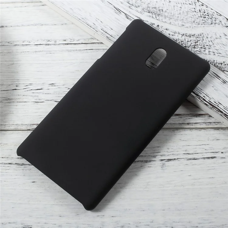 Rubberized Hard PC Case for Nokia 3 - Black