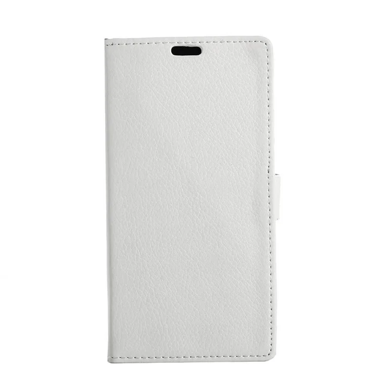 Lychee Skin Wallet Leather Phone Case for Nokia 5 - White