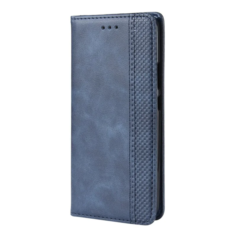 Vintage Style PU Leather Wallet Phone Case for Nokia 9 PureView - Blue