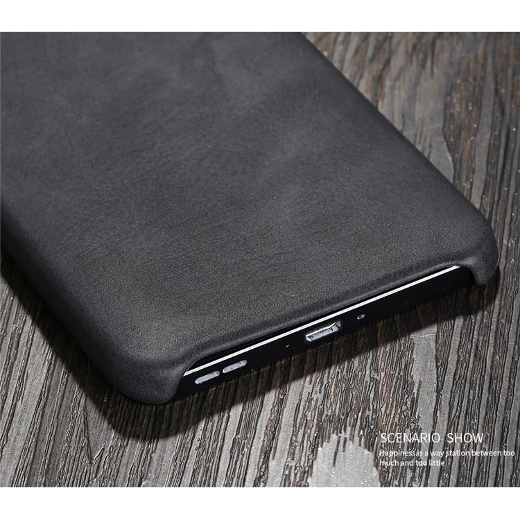 X-LEVEL Vintage Series Leather Coated Hard Case for Nokia 6 - Black
