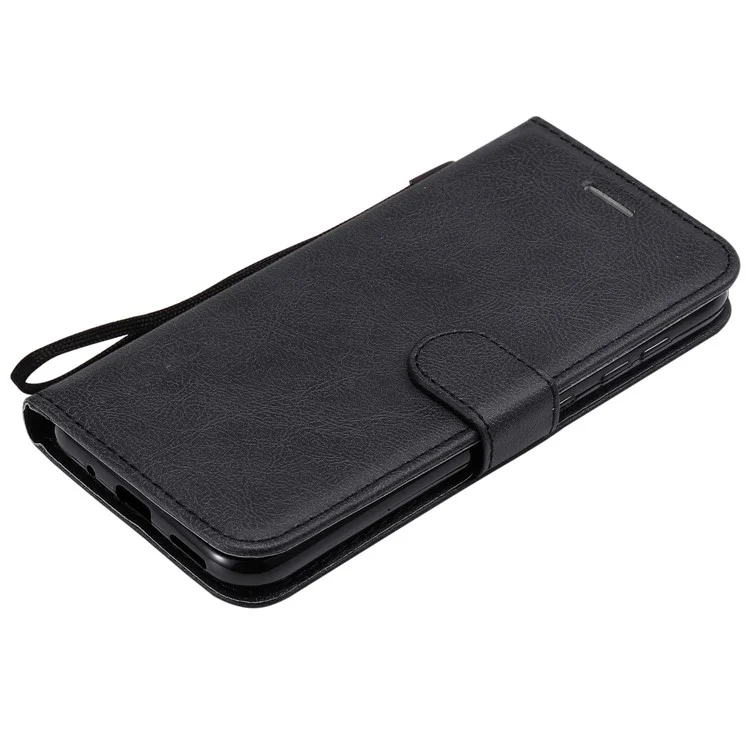 KT Leather Series-2 Wallet Leather Protection Case Para Nokia 4.2 (2019) - Preto