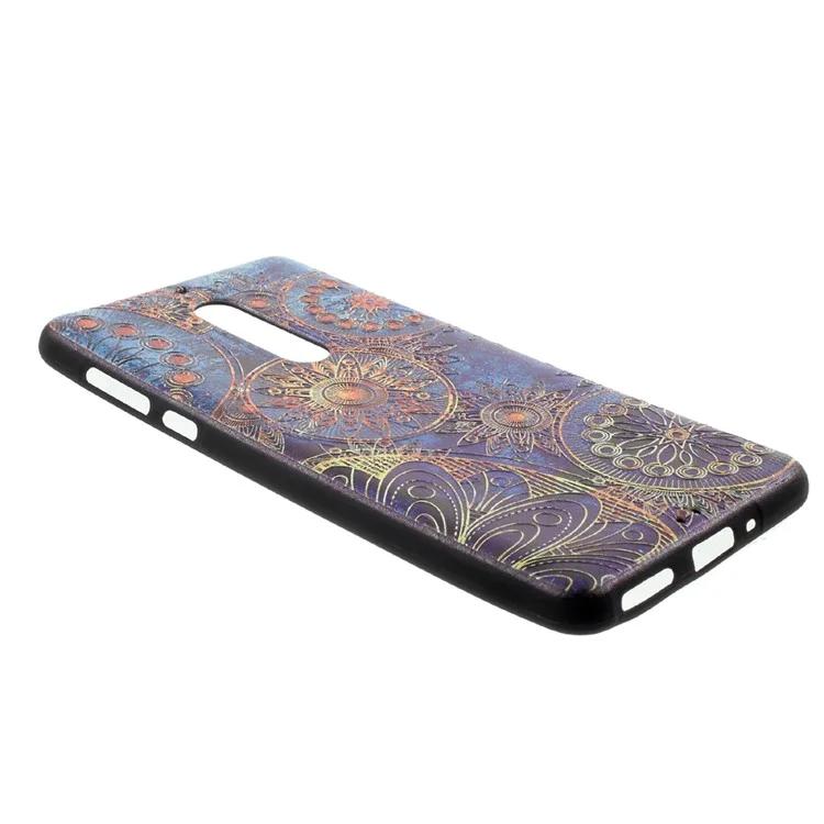 Embossed Pattern TPU Phone Case for Nokia 5 - Mandala Flower