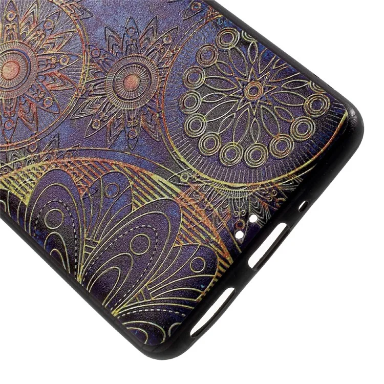 Embossed Pattern TPU Phone Case for Nokia 5 - Mandala Flower