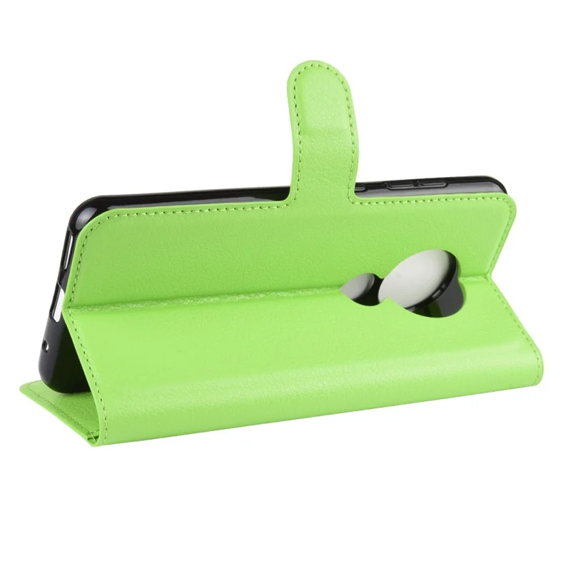 Litchi Skin Ledergeldbörse für Nokia 6.2 - Grün