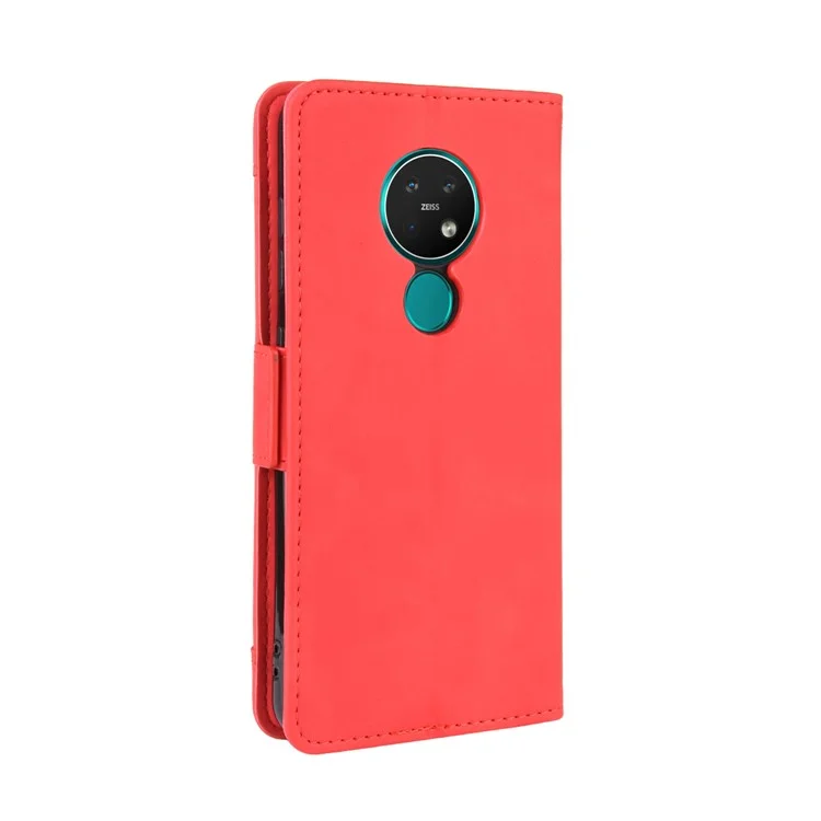 Wallet Leather Stand Case for Nokia 6.2 / 7.2 - Red