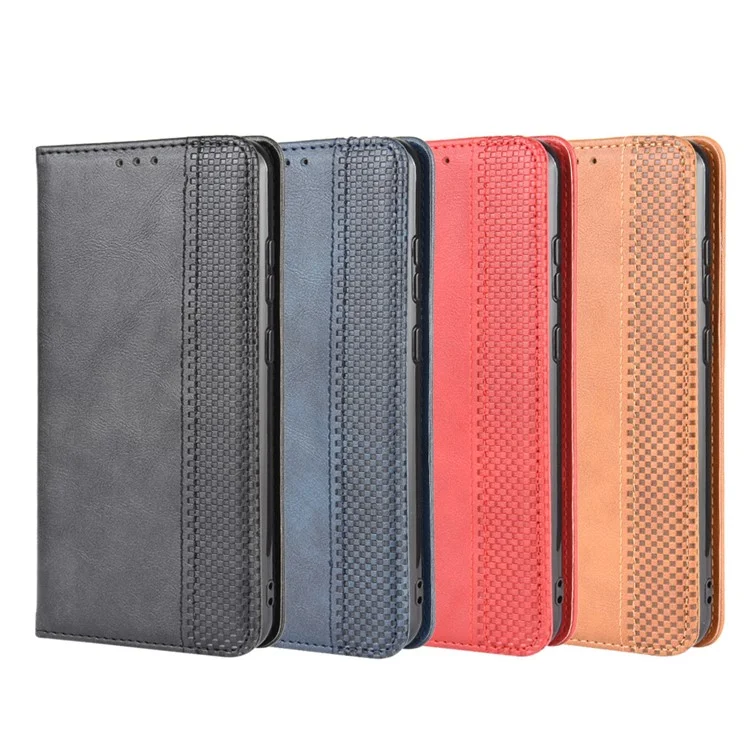 Retro Leather Auto-absorbed Protection Case with Wallet for Nokia 5.3 - Black