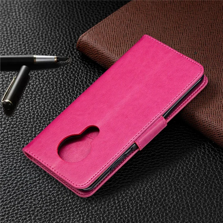 Carteira De Borboletas De Impressão Stand Flip Leather Shell Para Nokia 5.3 - Rosa