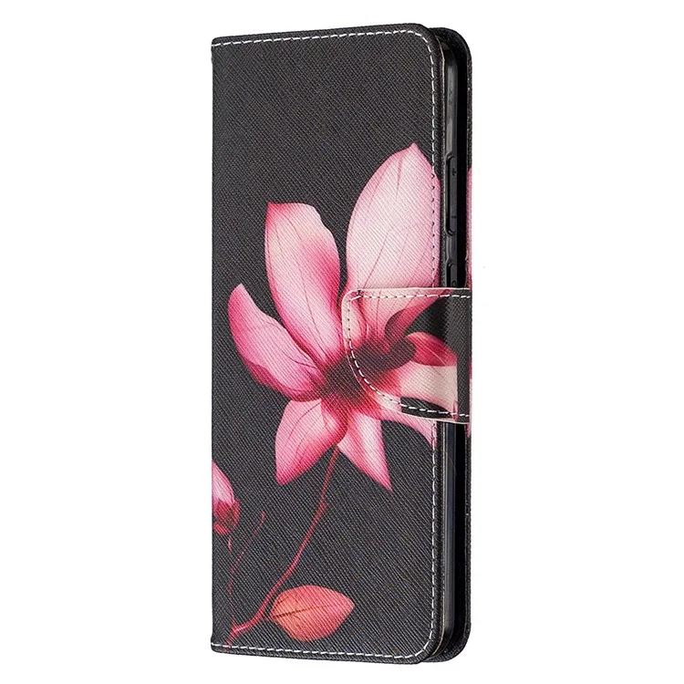 Musterdruck Leder Brieftasche Hülle Für Nokia 5.3 - Lebendige Blume