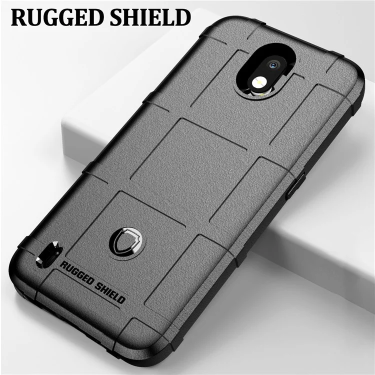 Shield Shield Square Texture Texture TPU Couverture de Protection Pour Nokia 1.3 - le Noir