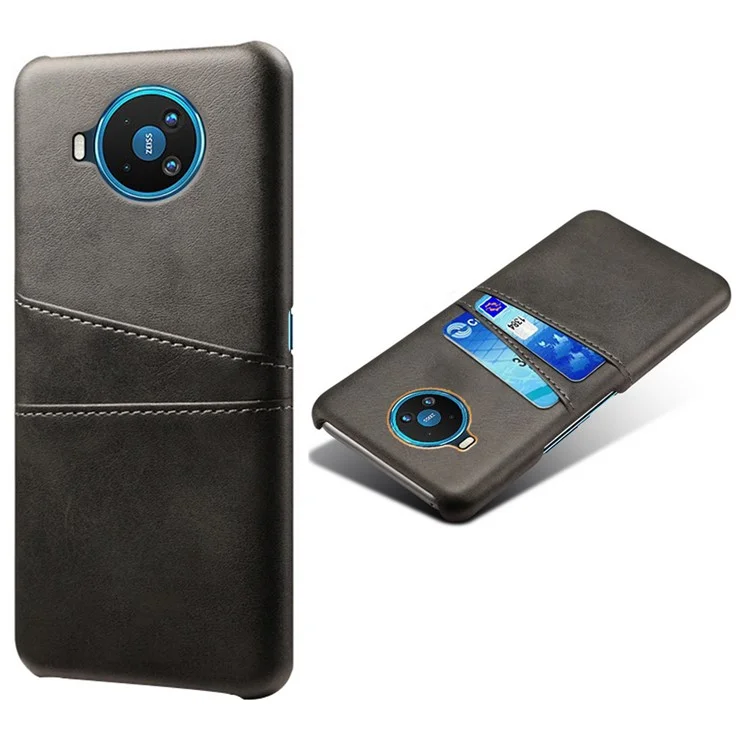 KSQ PU Leather Coated PC Protective Shell for Nokia 8.3 5G - Negro