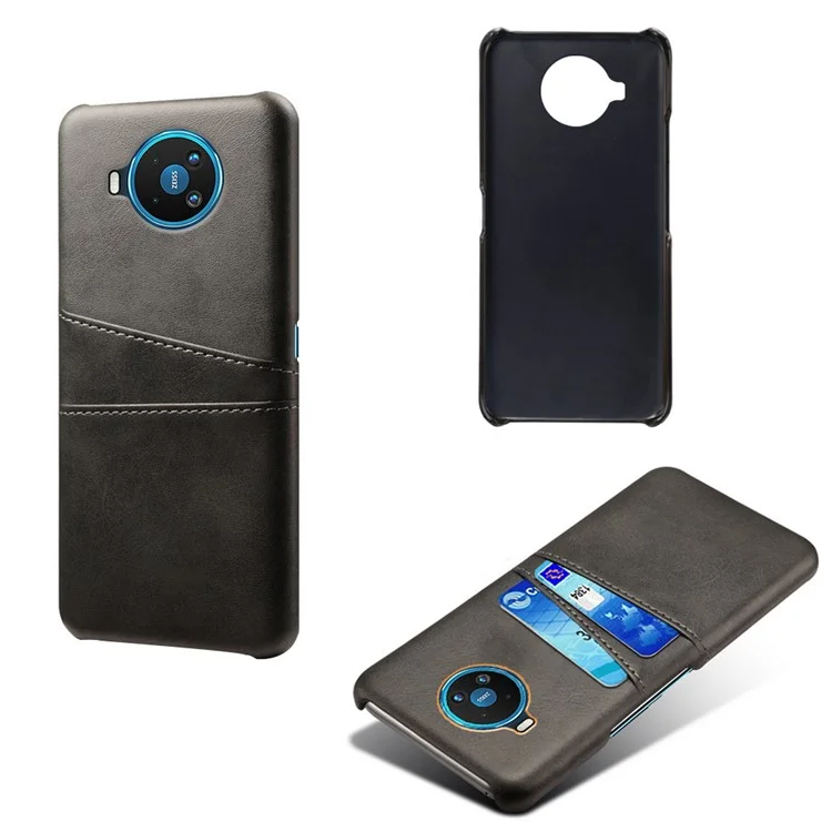 KSQ PU Leather Coated PC Protective Shell for Nokia 8.3 5G - Negro