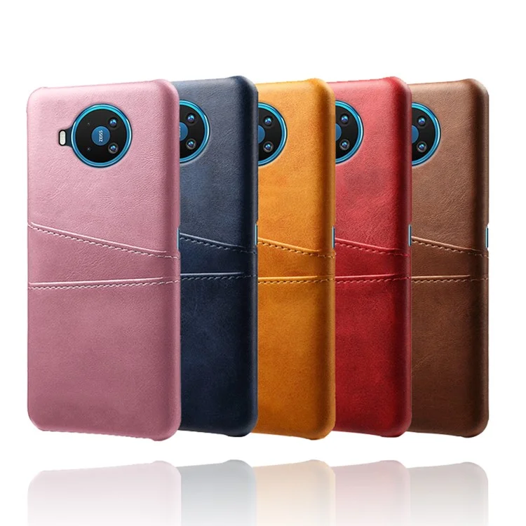 KSQ PU Leather Coated PC Protective Shell for Nokia 8.3 5G - Negro