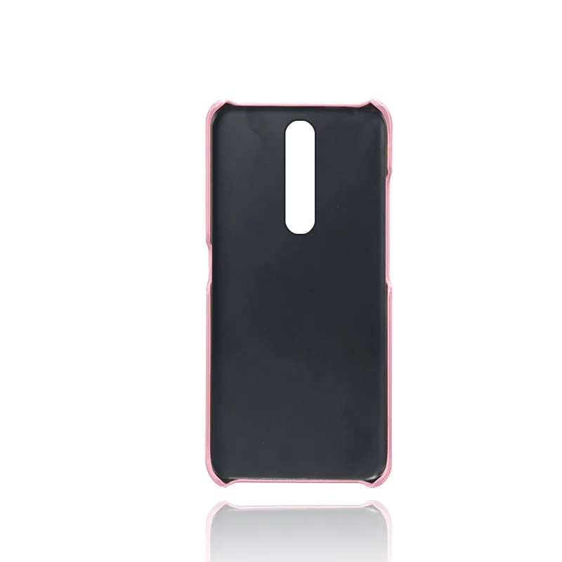 PU Leather Coated Hard PC Phone Cover for Nokia 2.4 - Rose Gold