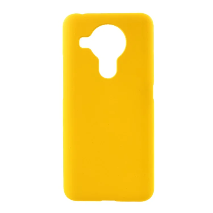 Full Protection Rubberized Plastic Phone Case for Nokia 5.4 - Yellow