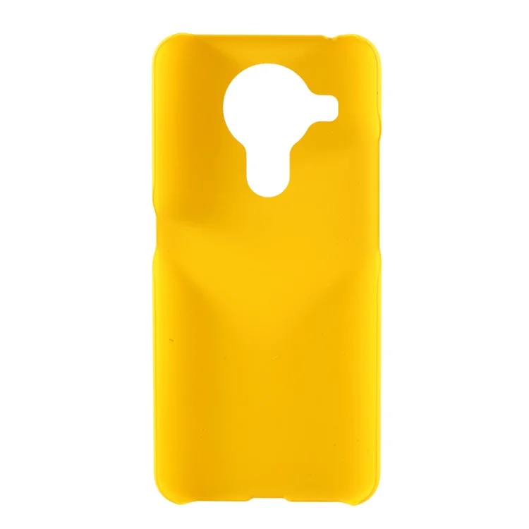 Full Protection Rubberized Plastic Phone Case for Nokia 5.4 - Yellow