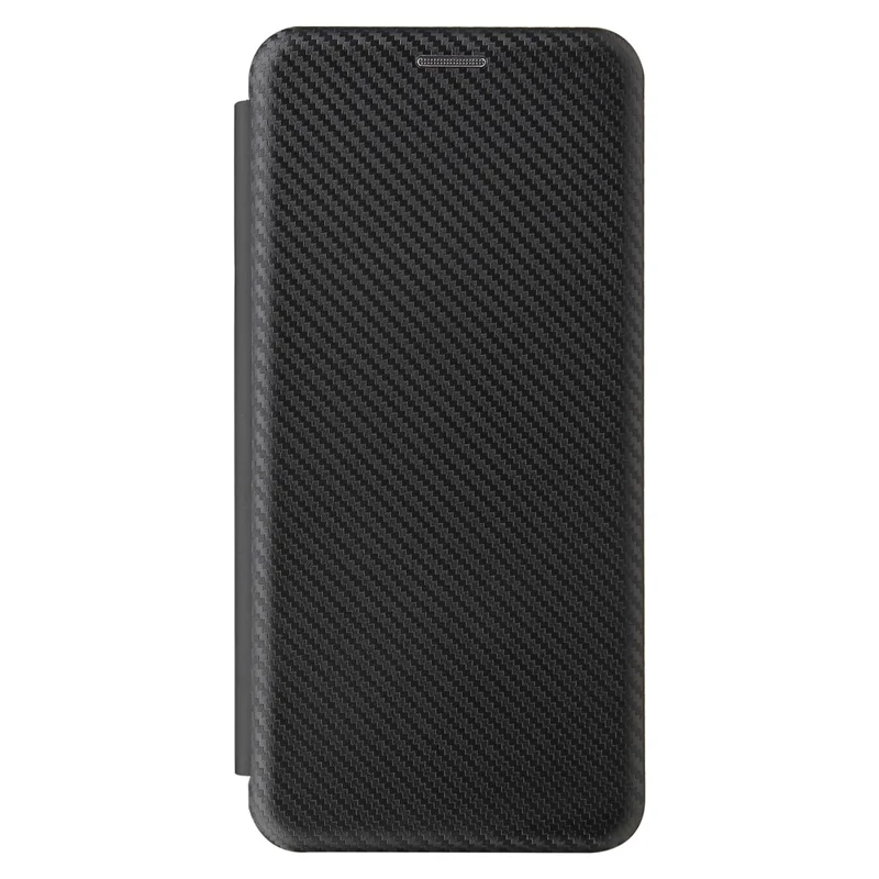 Custodia per porta carte di credito in fibra di carbonio anti-graffio con texture assorbente per Nokia 6.3 / G10 / G20 - Nero