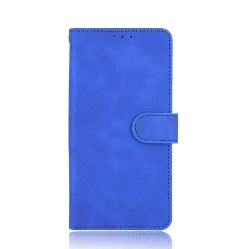Skin-touch Feeling Leather Wallet Case for Nokia 6.3 / G10 / G20 Phone Cover with Supporting Stand - Blue
