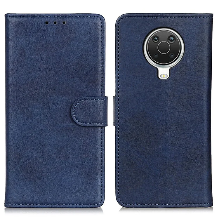 PU Cuero Billetera Magnética Carcasa de Cuero de Cuero Para Nokia 6.3 / G10 / G20 - Azul