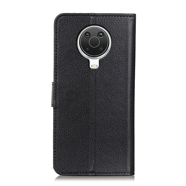 Para Nokia 6.3 / G10 / G20 Classic Style Litchi Texture PU Leather Wallet Mobile Phone Case - Negro