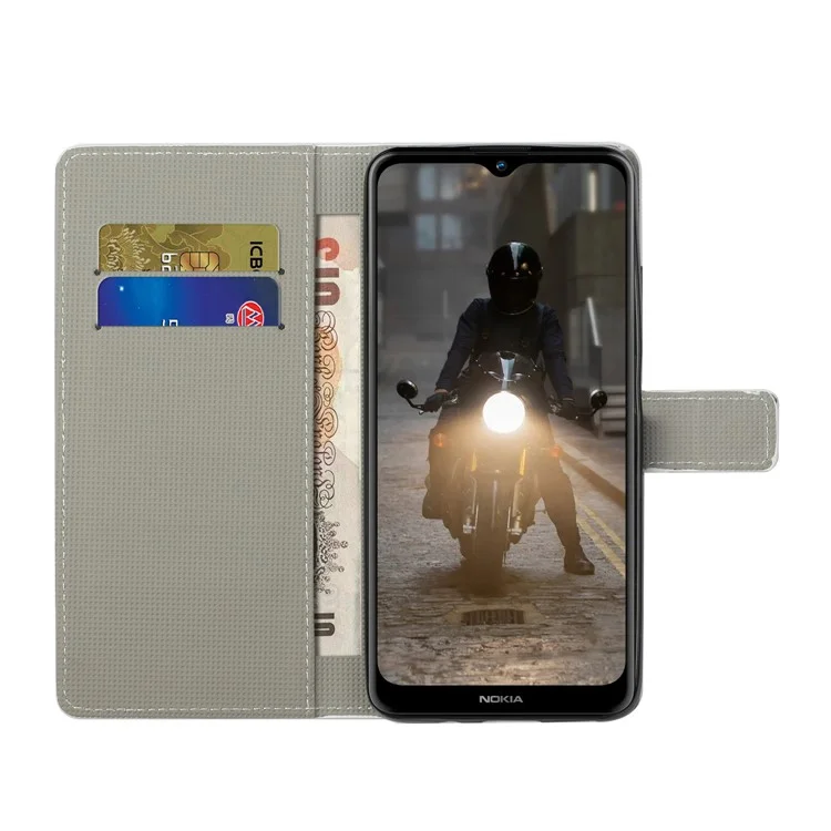 Padrão de Proteção de Proteção Total Caixa de Proteção de Couro Para Nokia G10/G20 - Coruja Única