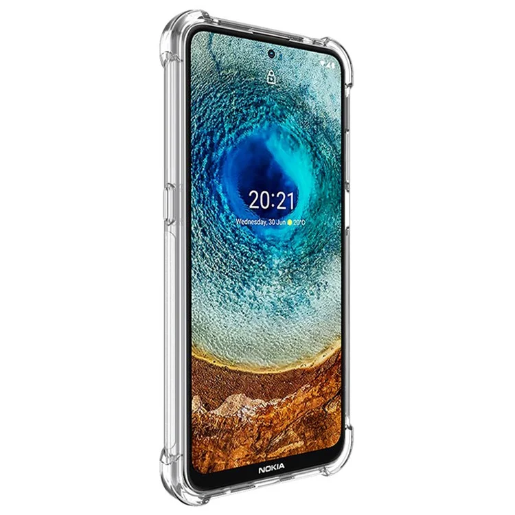 IMAK Gut Geschützte Bloße Flexible Tpu-fall Mit High Definitions-bildschirmschutz Für Nokia X10/x20 - Transparent