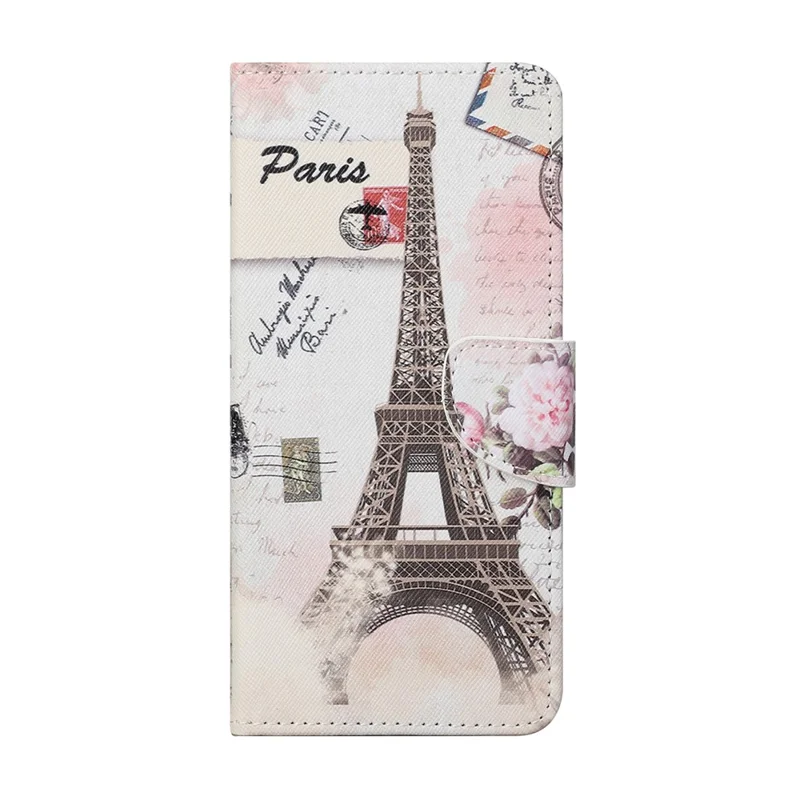 New Pattern Printing Wallet Design Cross Texture Leather Phone Stand Case for Nokia X10/X20 - Tower