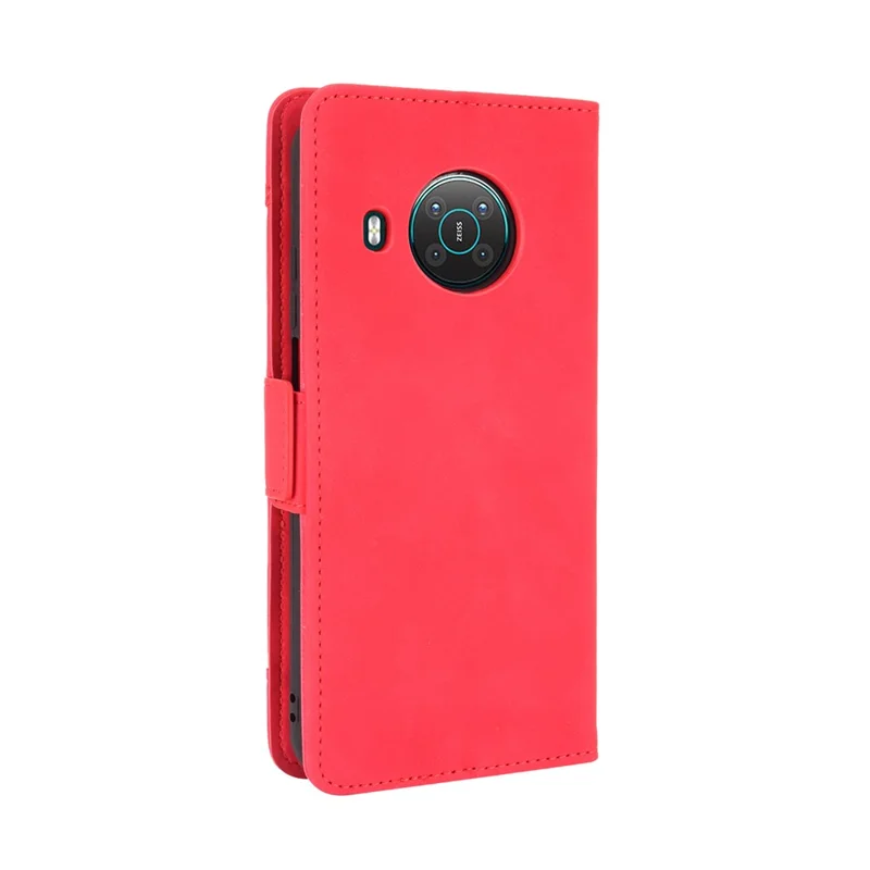 Para Nokia X10 / Funda Protectora X20 Con Múltiples Ranuras De Tarjeta Y Función De Soporte - Rojo