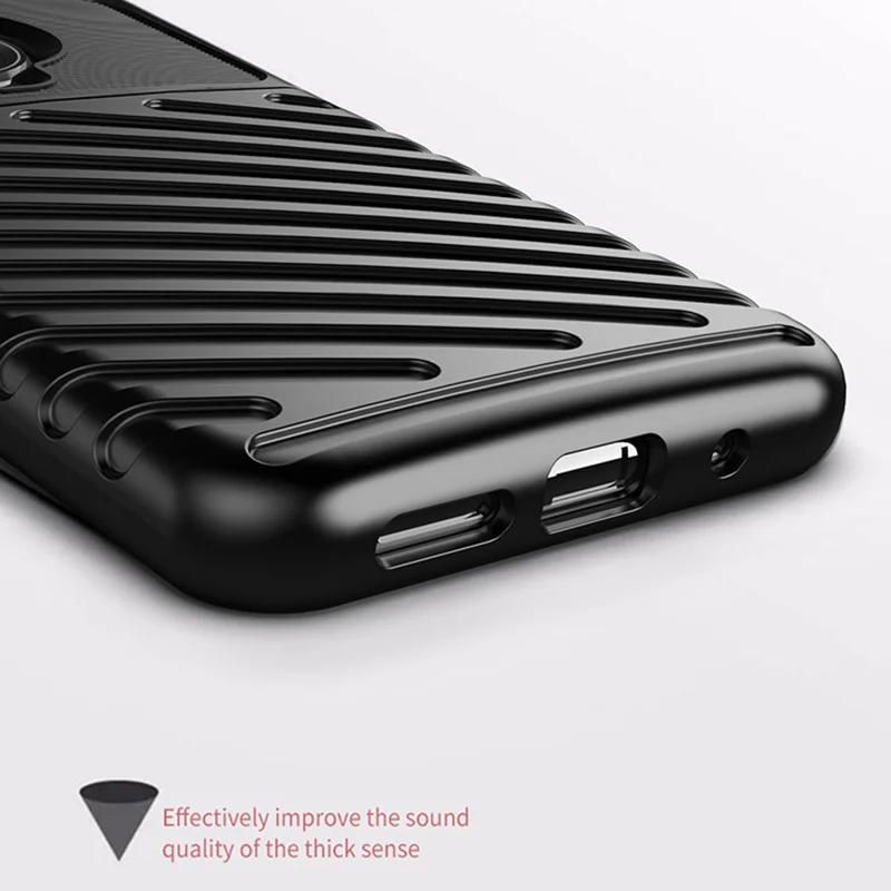 Thunder Series Twill Texture Soft Cover TPU Case for Nokia G10 / G20 - Black