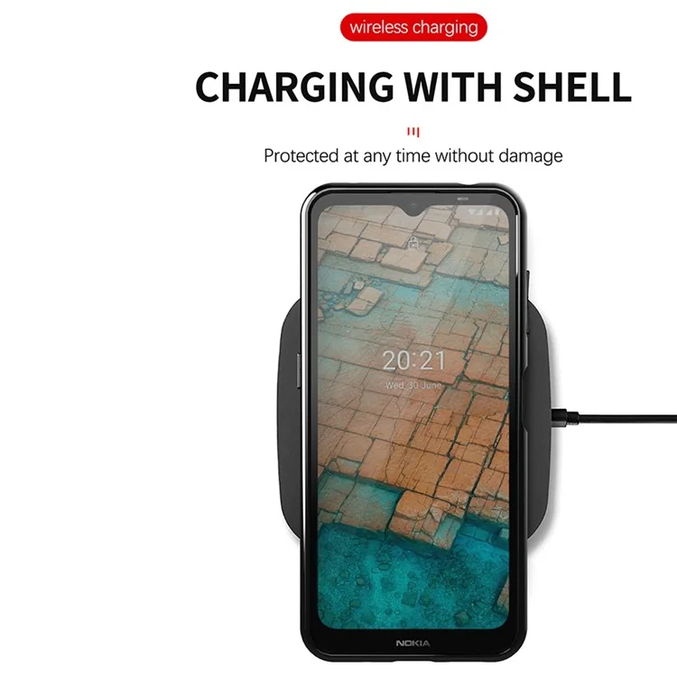 Thunder Series Twill Texture Soft Cover TPU Case for Nokia G10 / G20 - Blue