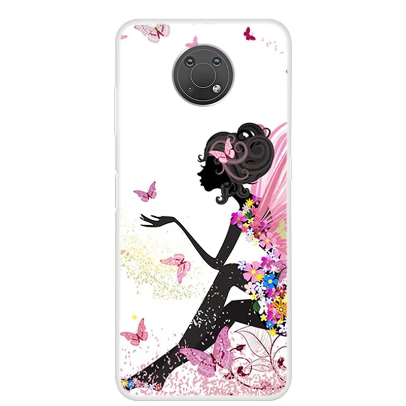 Anti-Scratch Pattern Printing Soft TPU Phone Cover Case for Nokia G10 - Beauty
