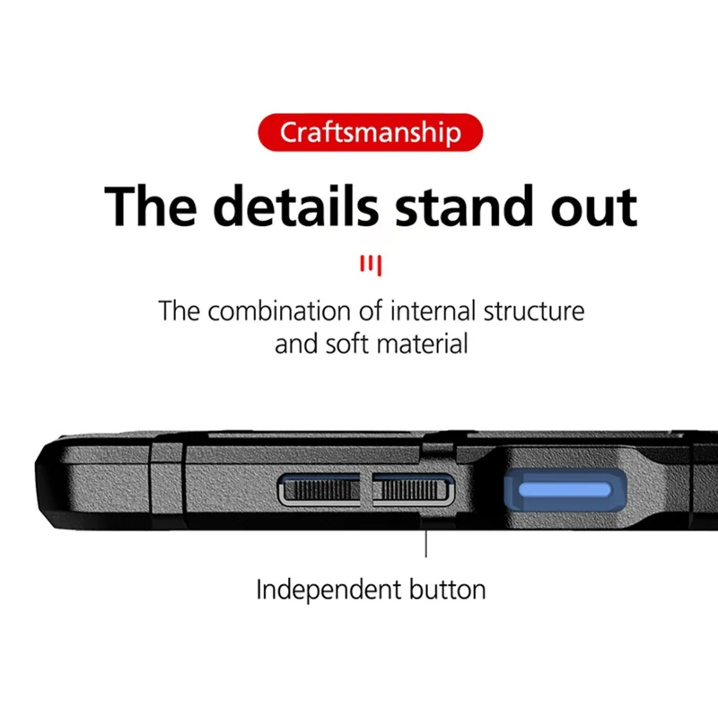 Durable Drop Tested Square Grid Texture Shockproof Protective Flexible Soft TPU Case Cover for Nokia XR20 - Black