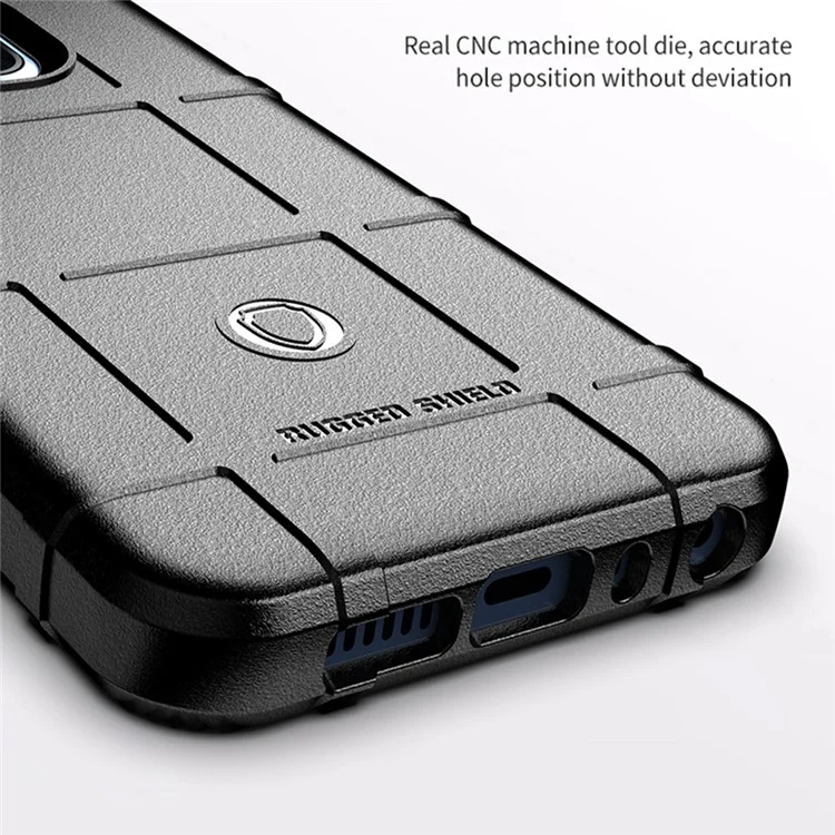 Durable Drop Tested Square Grid Texture Shockproof Protective Flexible Soft TPU Case Cover for Nokia XR20 - Blue