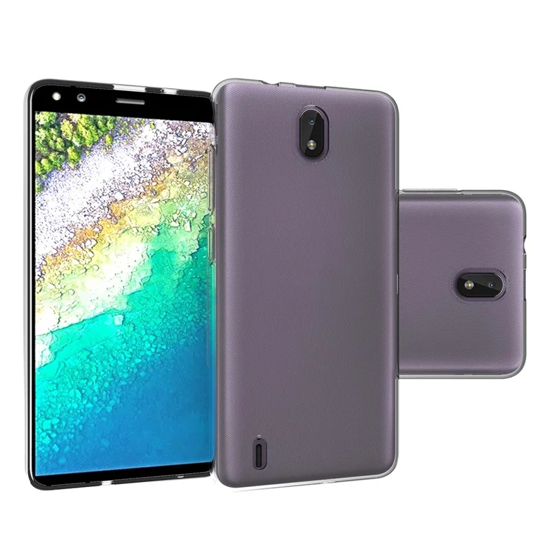 10Pcs/Pack Watermark-Free Anti Scratch TPU Phone Back Case Shell for Nokia C01 Plus